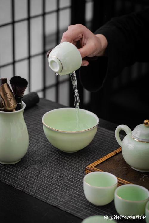白瓷高溫單色釉餐具茶器套組｜景德鎮煌熠陶瓷全新發布，歡迎定制